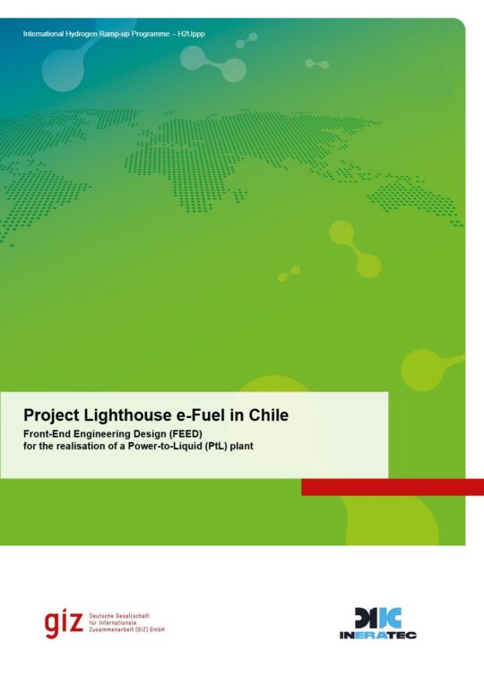 Portada: Informe final PPP INERATEC: planta de e-fuels Power-to-Liquid en Chile (español)