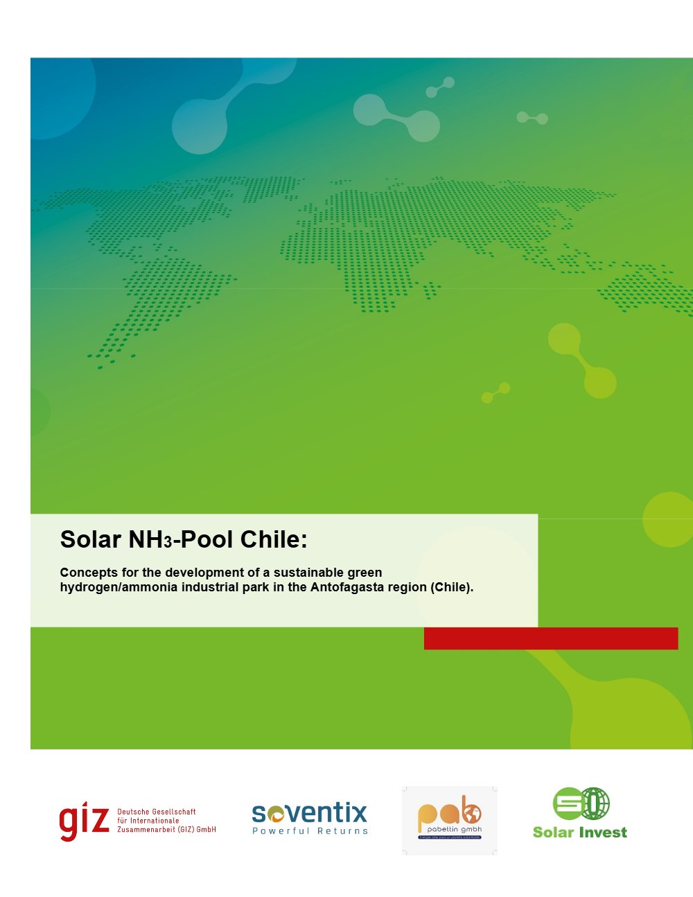 Portada: Informe final PPP Soventix: parque industrial de hidrógeno y amoníaco verde en Mejillones (inglés)